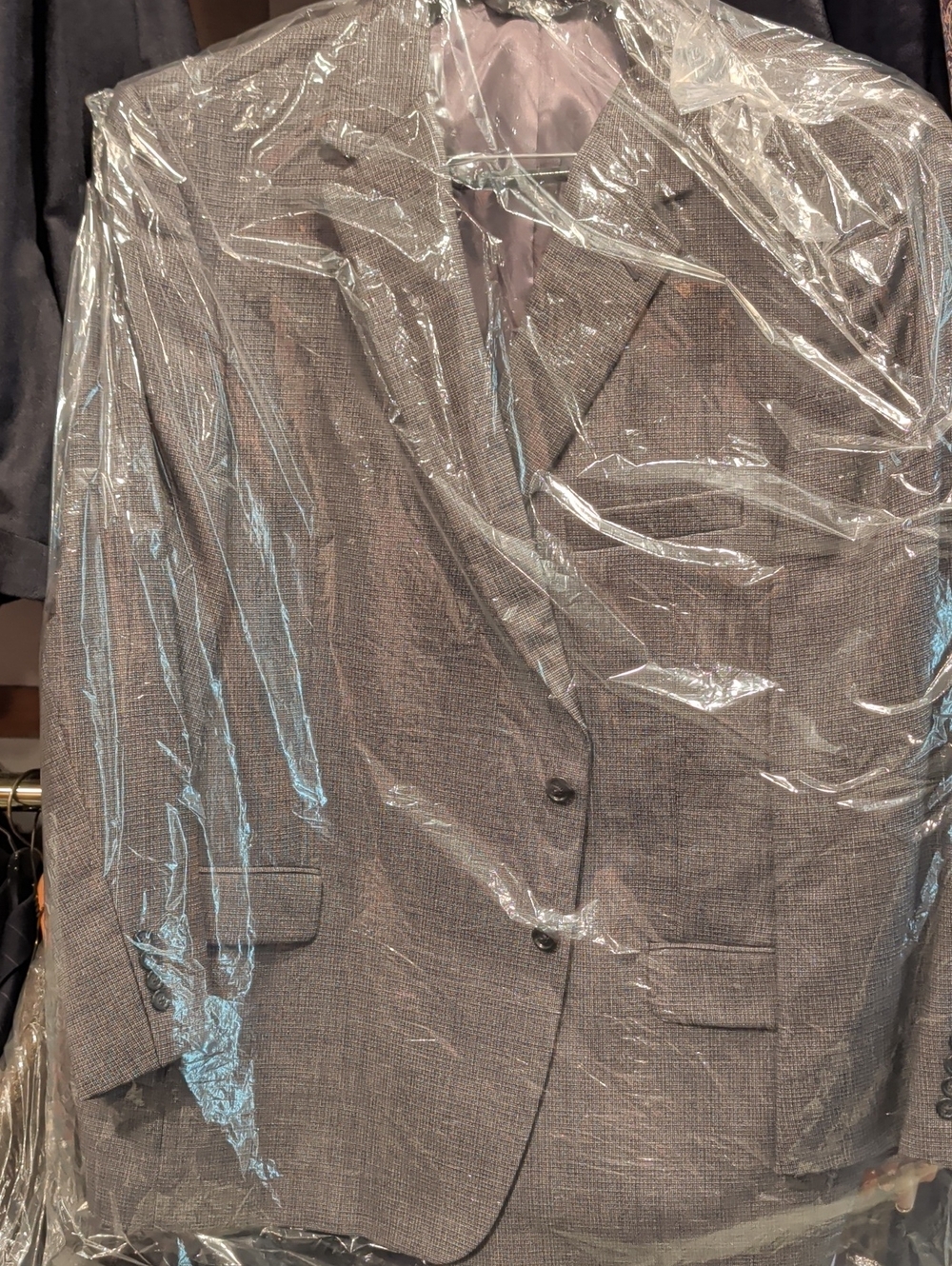Jos. A. Bank Men's Blazer Gray Freshly Dry Cleaned.